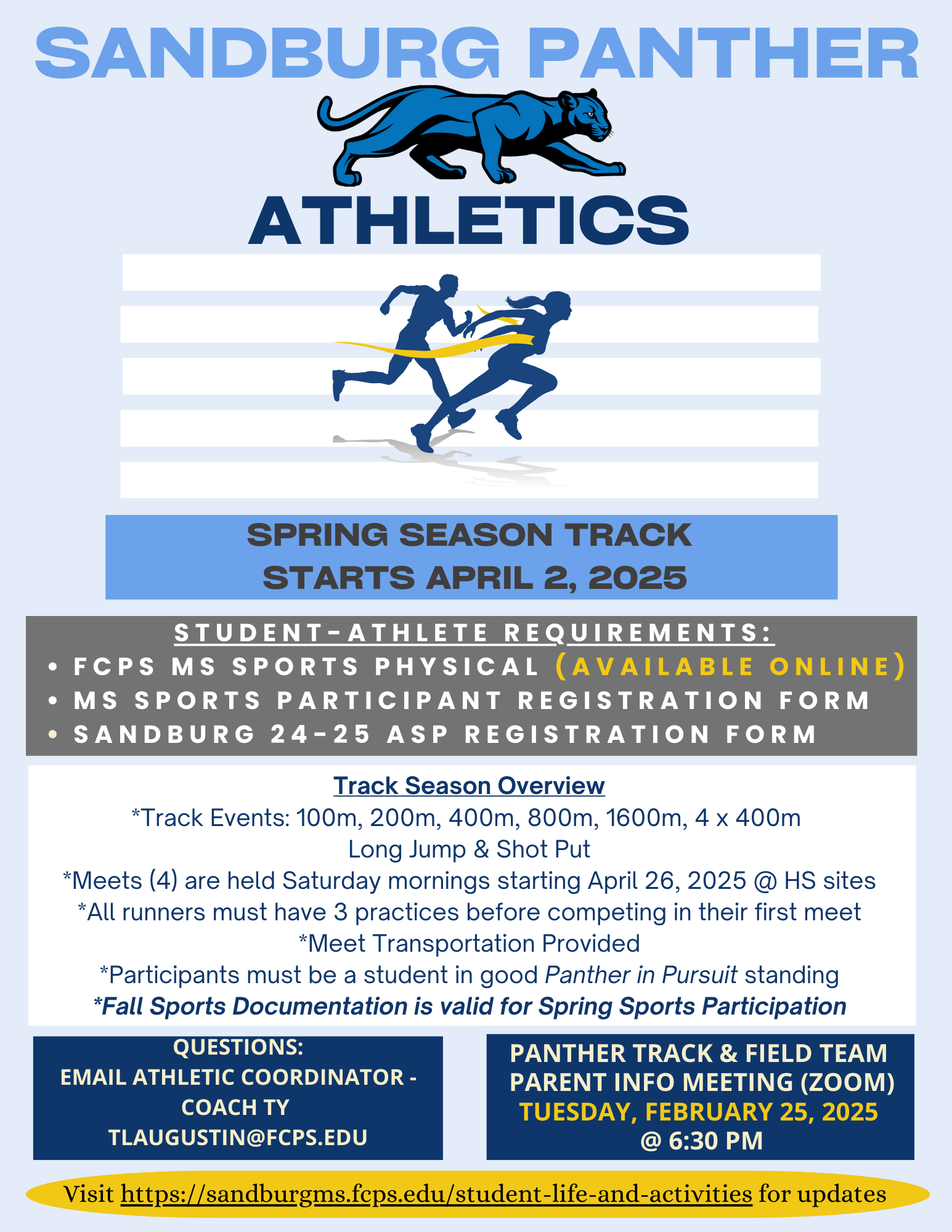 Track & Field Flyer