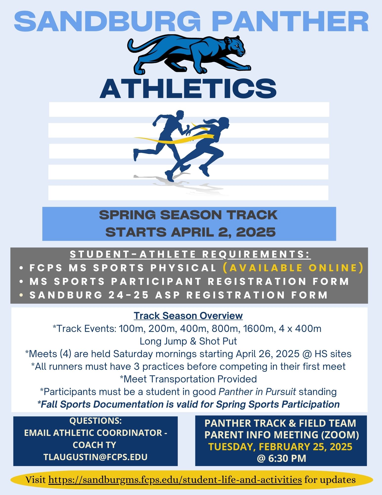 Spring Track Flyer 2025