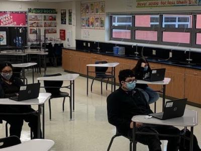 Photo of students learning