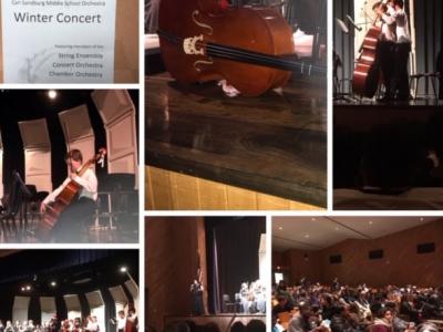 The orchestra concert was a great success!  Excellent work, Ms. Amaya, and the entire music department!
