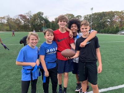 7th period flag football Tournament Champions from Ms. Kassem’s class!